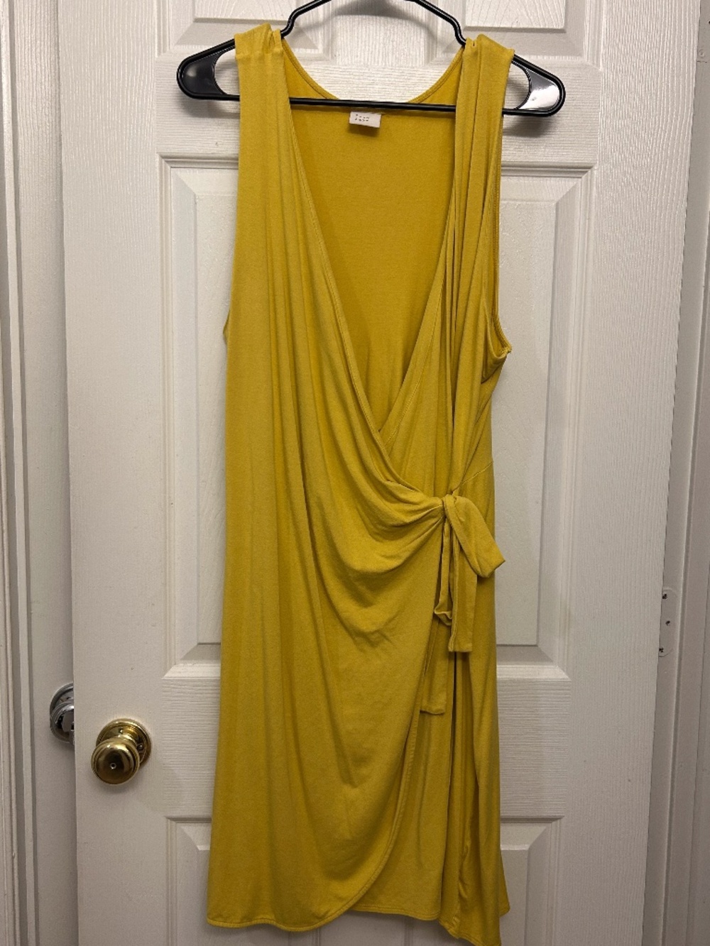 A New Day Yellow Tie Dress